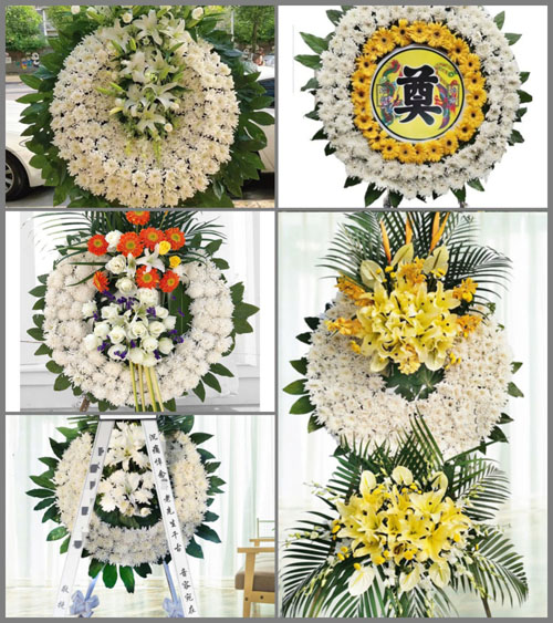 广东梅州市五华县郭田镇郭田村花圈速递